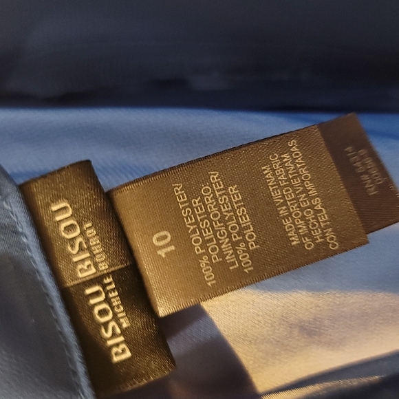 Bisou Bisou dress blue ruffles - Picture 5 of 5